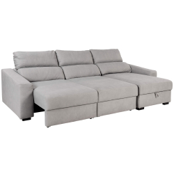 Sofá chaise longue reversível ALABAMA com cama e baú - Sofás com Chaise Longue