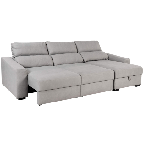 ALABAMA Reversible Chaise Longue Sofa with Bed and Storage - Sofas with Chaise Longue