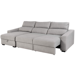 ALABAMA Reversible Chaise Longue Sofa with Bed and Storage - Sofas with Chaise Longue