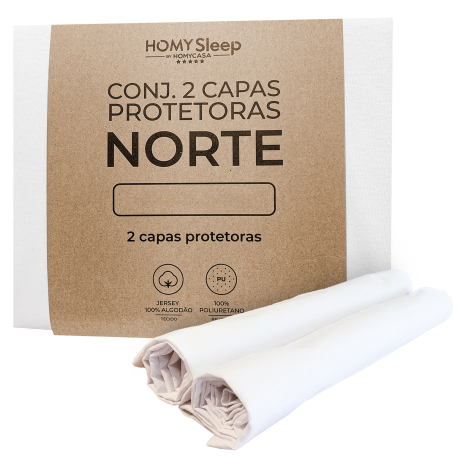 Conjunto 2 capas de almofadas protetoras NORTE - Edredo