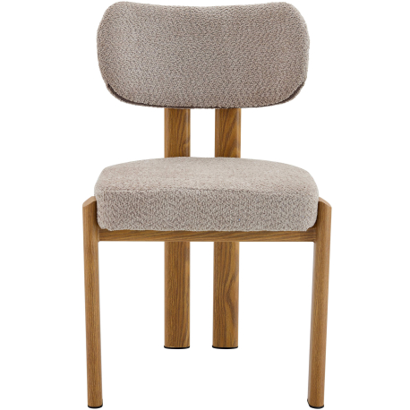 Pack 4 cadeiras MELODIA - carvalho e taupe/latte