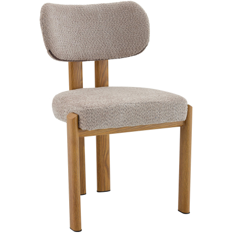 Pack 4 cadeiras MELODIA - carvalho e taupe/latte