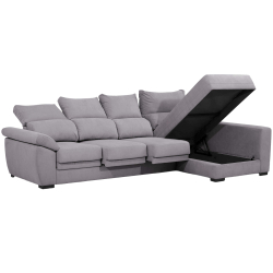 Sofá chaise longue reversível NEPAL - Cinzento - Dakota 16