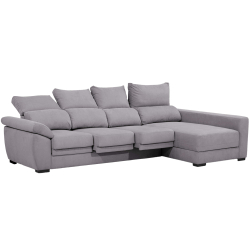 Sofá chaise longue reversível NEPAL - Cinzento - Dakota 16