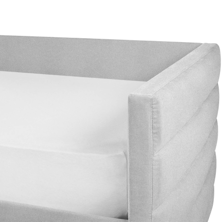Cama de solteiro LENA com gavetas - cinzento