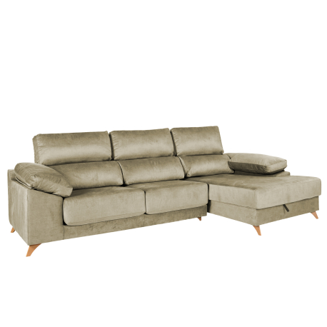 MERIDA Chaise Longue Sofa with Storage - Sofas with Chaise Longue