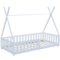 Pack cama infantil SKY + colchão KID ROLLER - branco