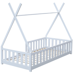 Pack cama infantil SKY + colchão KID ROLLER - branco