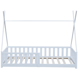 Pack cama infantil SKY + colchão KID ROLLER - branco