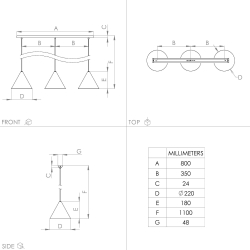 Candeeiro de teto NARICES - Ceiling lamps