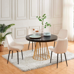 Mesa extensível CECILE (110-260cm) - preto Mesa extensível CECILE (110-260cm) - preto