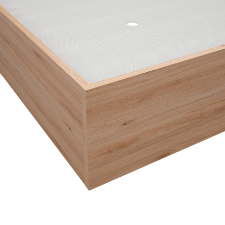 Cama de solteiro elevatória BRENDA - carvalho e branco Cama de solteiro elevatória BRENDA - carvalho e branco