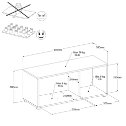 Móvel TV THEBES - TV furniture and shelves