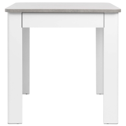 Mesa quadrada OSLO com gaveta - Branco