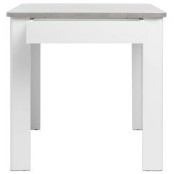 Mesa quadrada OSLO com gaveta - Branco