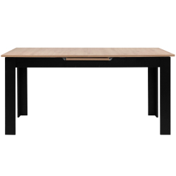 Mesa extensível BIRMINGHAM (160-200cm) - Carvalho Artesanato e Preto
