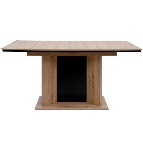Mesa extensível NOVARA (160-200cm) - Carvalho Artesanato e Preto