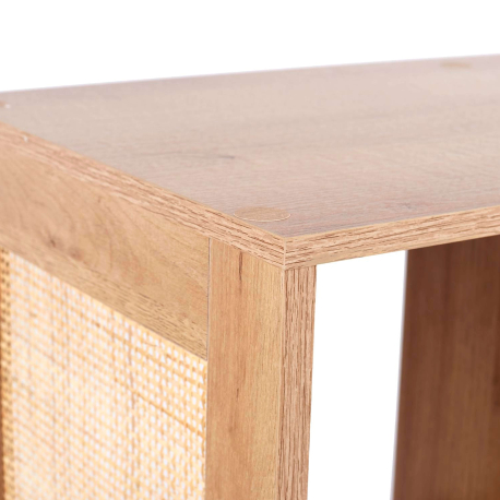 Estante BALI em rattan e com 4 cubos - carvalho rattan Estante BALI em rattan e com 4 cubos - carvalho rattan