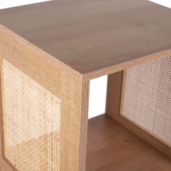 Estante BALI com 3 cubos - carvalho rattan