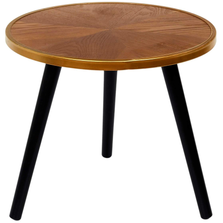 Conjunto de 2 mesas de centro FELIX - carvalho e preto Conjunto de 2 mesas de centro FELIX - carvalho e preto