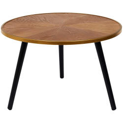 Conjunto de 2 mesas de apoio FELIX - carvalho e preto Conjunto de 2 mesas de apoio FELIX - carvalho e preto