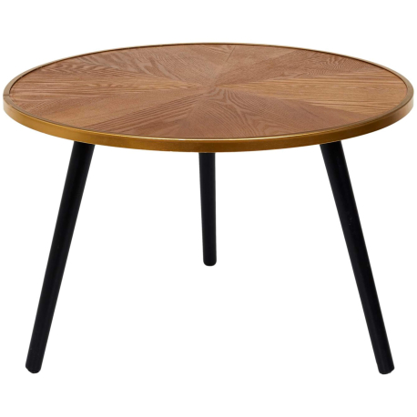 Conjunto de 2 mesas de apoio FELIX - carvalho e preto Conjunto de 2 mesas de apoio FELIX - carvalho e preto