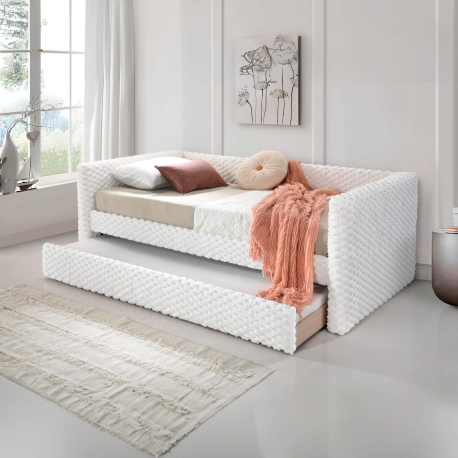 Pack cama nido TUILERIE + colchão SPRING ROLLER e KID ROLLER - branco Pack cama nido TUILERIE + colchão SPRING ROLLER e KID ROLLER - branco