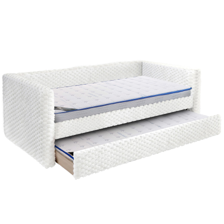 Pack cama nido TUILERIE + 2 colchões SPRING ROLLER - branco