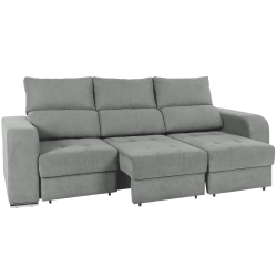 Sofá 3 lugares DUBAI com cama de casal - Tibet 18 Cinzento