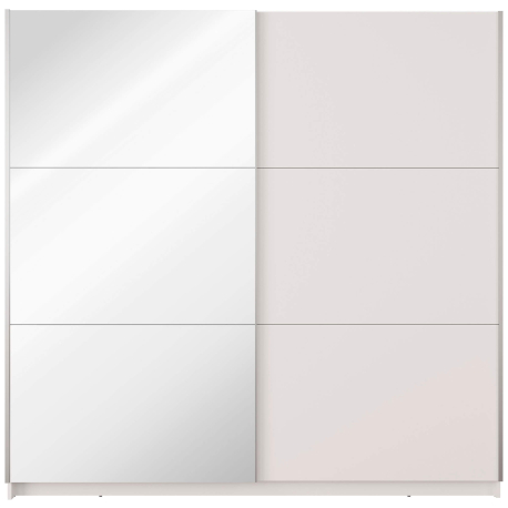 Roupeiro ARSALA 11 com espelho 200cm - branco mate Roupeiro ARSALA 11 com espelho 200cm - branco mate