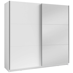 Roupeiro ARSALA 11 com espelho 150cm/200cm - branco mate Roupeiro ARSALA 11 com espelho 150cm/200cm - branco mate