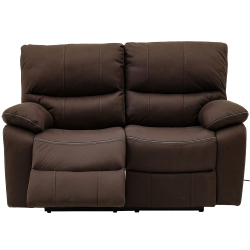 Sofá 2 lugares PALMO relax elétrico - castanho Sofá 2 lugares PALMO relax elétrico - castanho