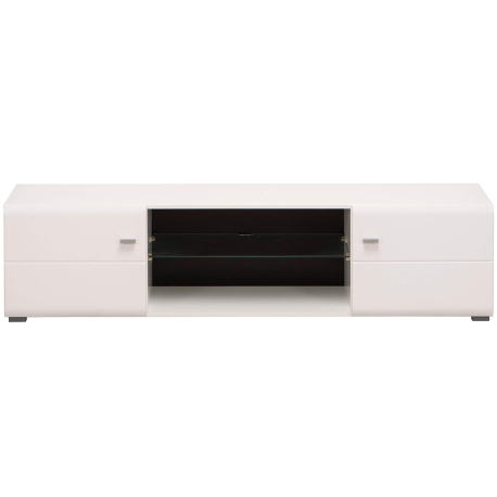 Móvel TV REX com 2 portas - Branco Brilho Móvel TV REX com 2 portas - Branco Brilho