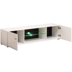 Móvel TV REX com 2 portas - Branco Brilho Móvel TV REX com 2 portas - Branco Brilho