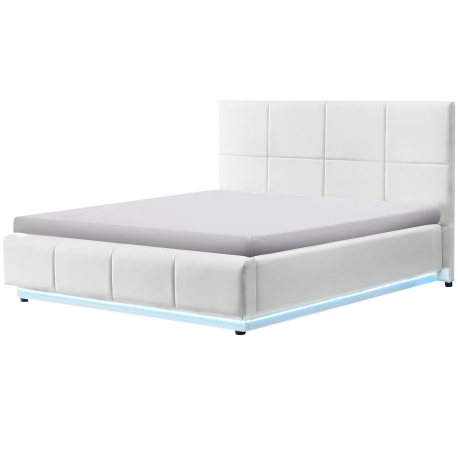 Cama de casal INFINITY II elevatória com LED branca Cama de casal INFINITY II elevatória com LED branca