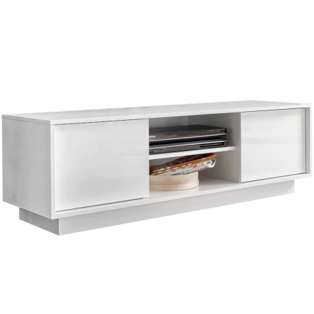 Móvel TV ICE com 2 portas - Branco Brilho Móvel TV ICE com 2 portas - Branco Brilho