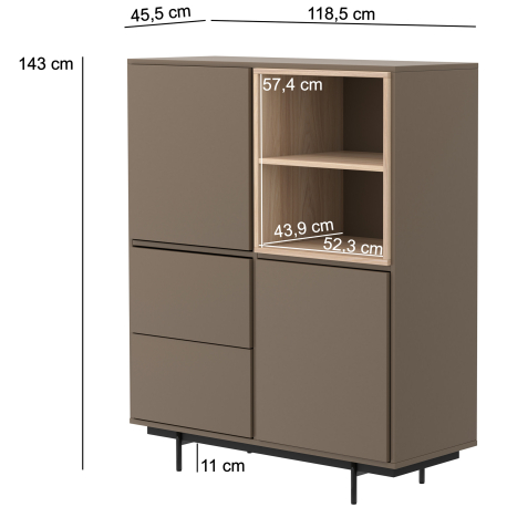 Módulo alto MALMO - Sideboards Módulo alto MALMO - Sideboards