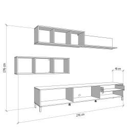 Estante TV NORWICH- Medidas