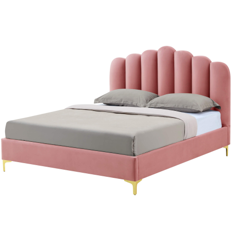 Pack Cama Casal CAMILLA + colchão SPRING ROLLER - rosa Pack Cama Casal CAMILLA + colchão SPRING ROLLER - rosa