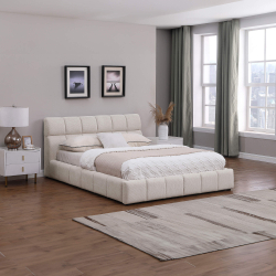 Pack cama de casal elevatória ANJO + colchão NEW PALACIO - bege Pack cama de casal elevatória ANJO + colchão NEW PALACIO - bege