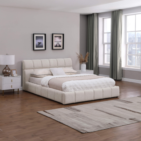 Pack cama de casal elevatória ANJO + colchão NEW PALACIO - bege Pack cama de casal elevatória ANJO + colchão NEW PALACIO - bege