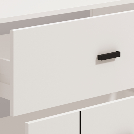 Cómoda ALERIA com 3 gavetas - branco mate Cómoda ALERIA com 3 gavetas - branco mate
