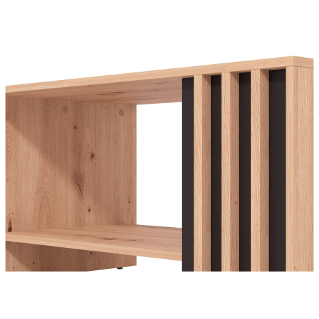 Mesa de Centro LAVAL - Carvalho Artesanato e Preto Mesa de Centro LAVAL - Carvalho Artesanato e Preto