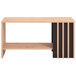 Mesa de Centro LAVAL - Carvalho Artesanato e Preto Mesa de Centro LAVAL - Carvalho Artesanato e Preto