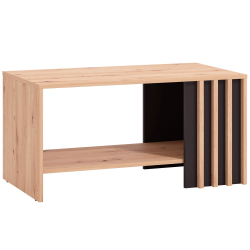 Mesa de Centro LAVAL - Carvalho Artesanato e Preto