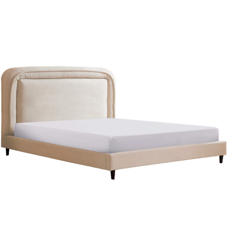 Cama de casal COLETTE - marfim Cama de casal COLETTE - marfim