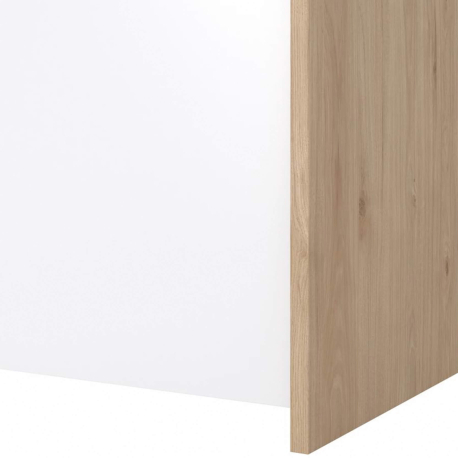 Aparador NEXT com 2 portas e 2 gavetas - Carvalho e Branco Brilho Aparador NEXT com 2 portas e 2 gavetas - Carvalho e Branco Brilho