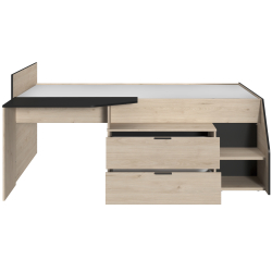 MILKY bed with 2 drawers...