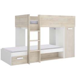 Cama sobrepostas TWEETY-carvalho e branco