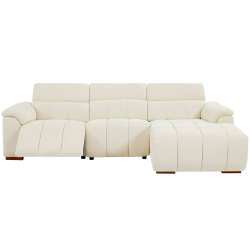 Sofá chaise longue MADAGASCAR relax elétrico - direito - bege Sofá chaise longue MADAGASCAR relax elétrico - direito - bege